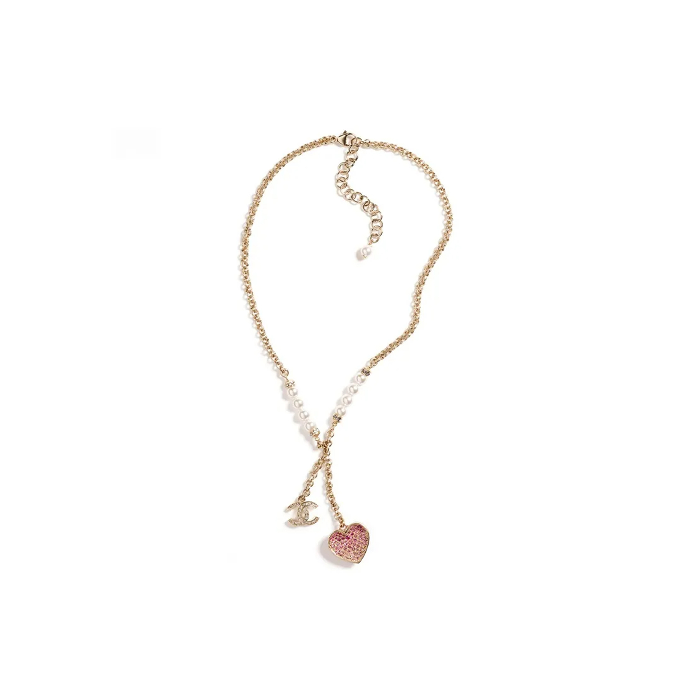 CHANEL CLASSIC GORGEOUS HEART NECKLACE ABA393